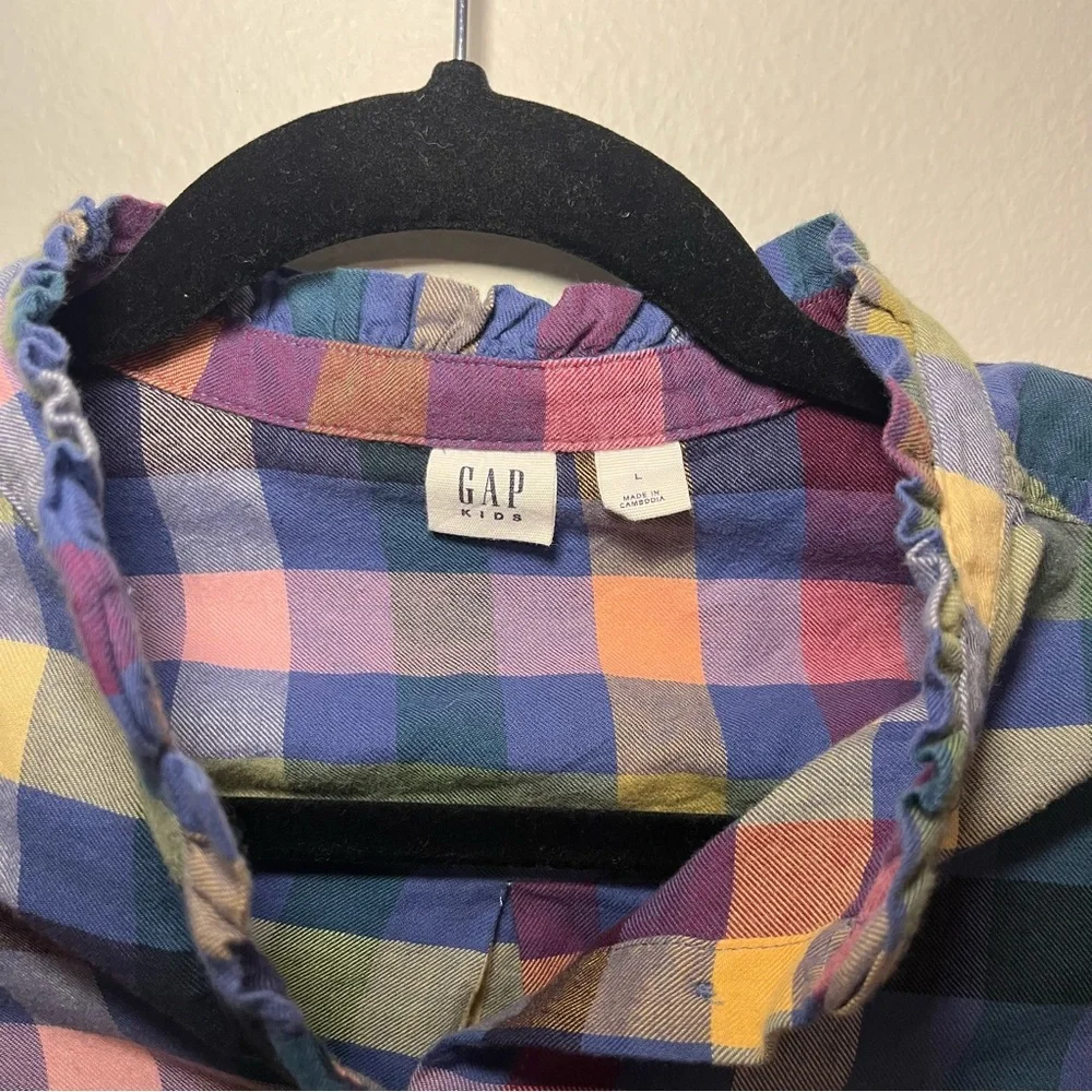 GAP Kids •‎ Plaid Flannel Shirt Dress
